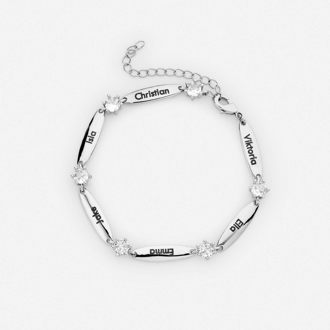 Gelang Kristal Batang Personalisasi