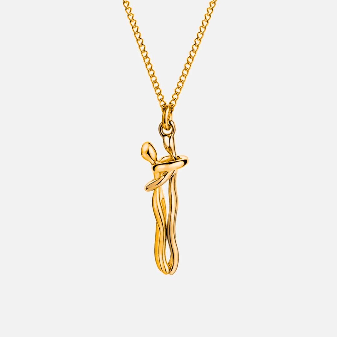 Kalung Pelukan Emas Solid