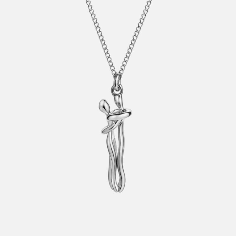 Kalung Pelukan Emas Solid