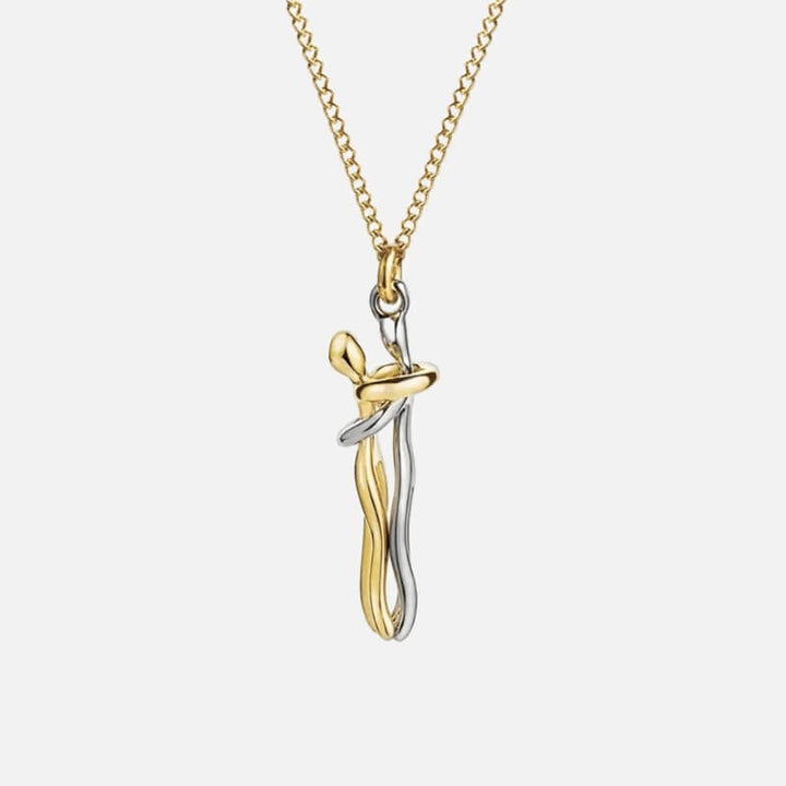 Kalung Pelukan Emas Solid