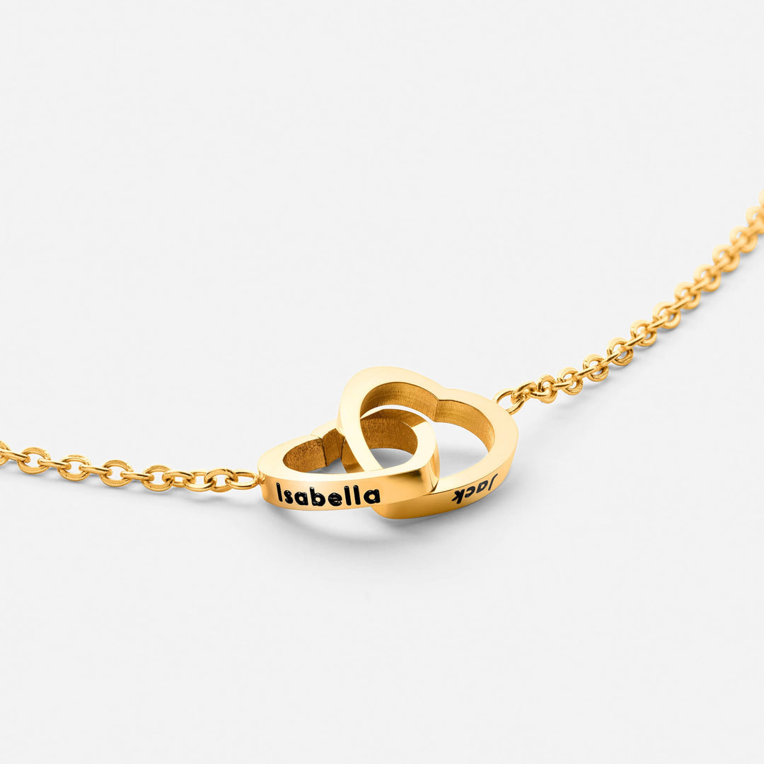 Kalung Dua Hati Personalisasi