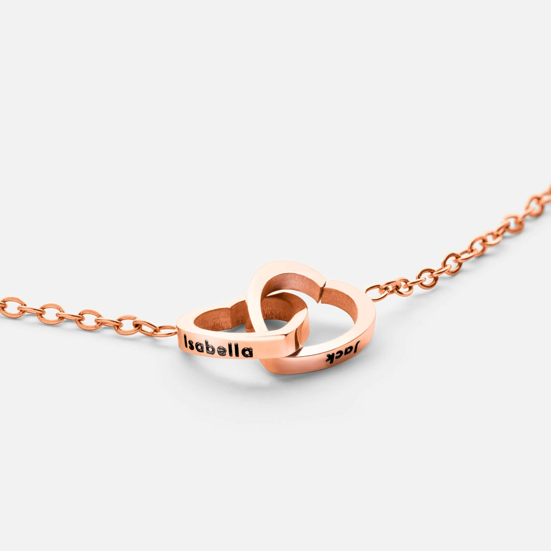 Kalung Dua Hati Personalisasi