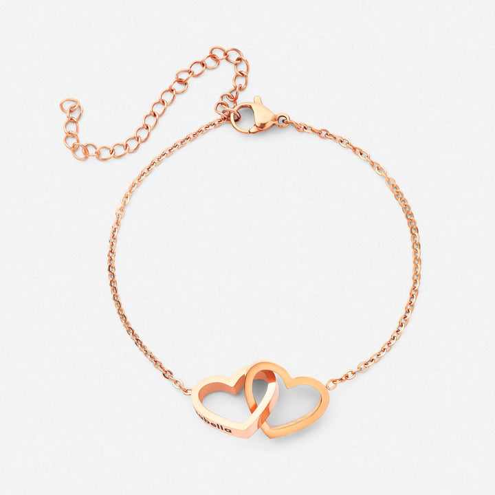 Gelang Dua Hati Personalisasi