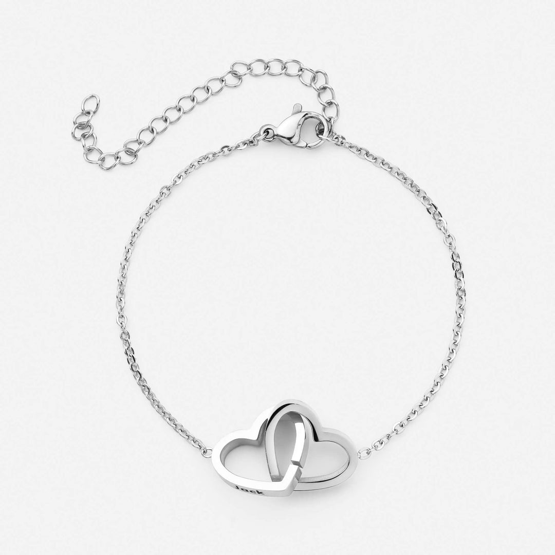Gelang Dua Hati Personalisasi