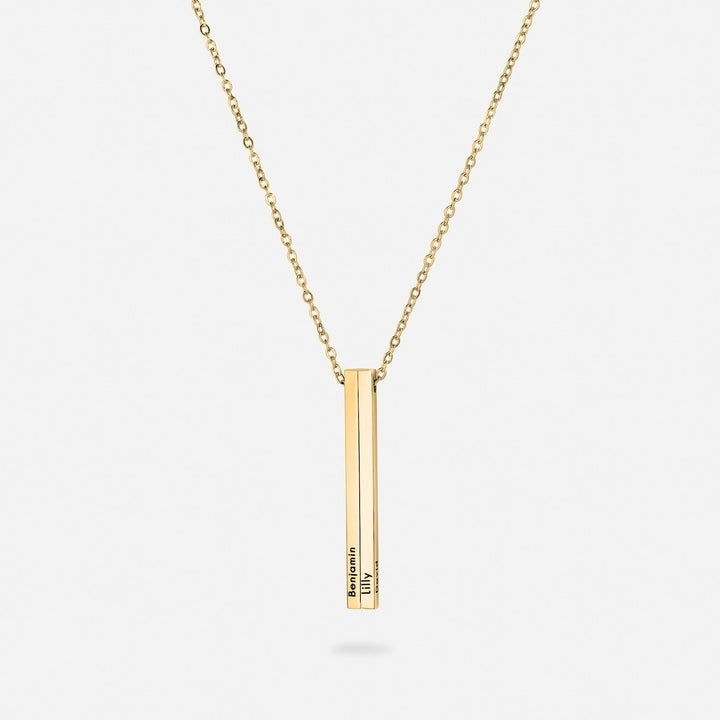 Kalung Nama Vertikal Pribadi