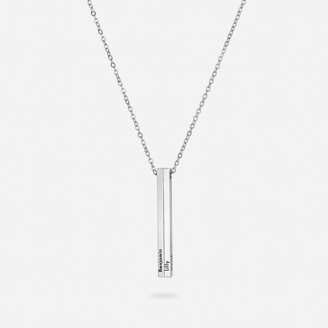 Kalung Nama Vertikal Pribadi