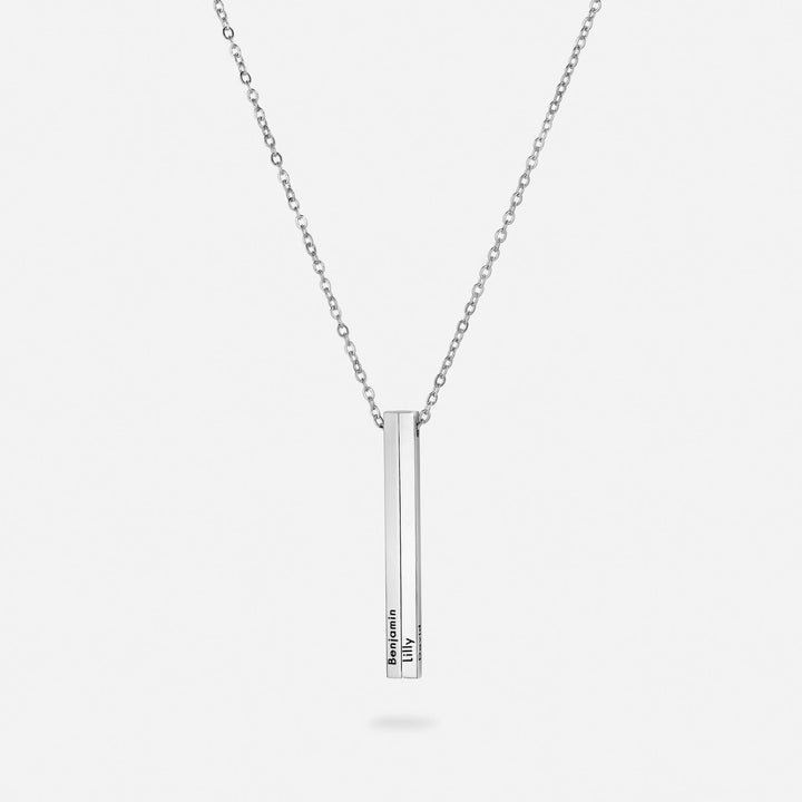 Kalung Nama Vertikal Pribadi